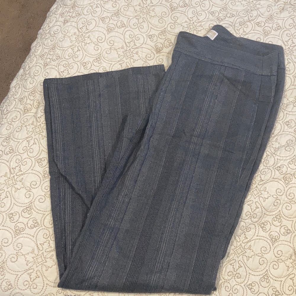 Michael Kors slacks / grey & silver pin striped